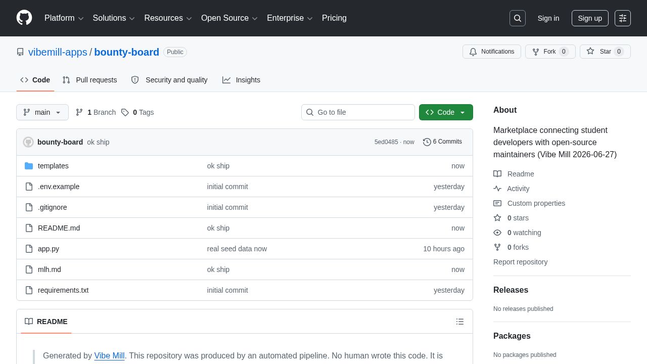 screenshot of bounty-board