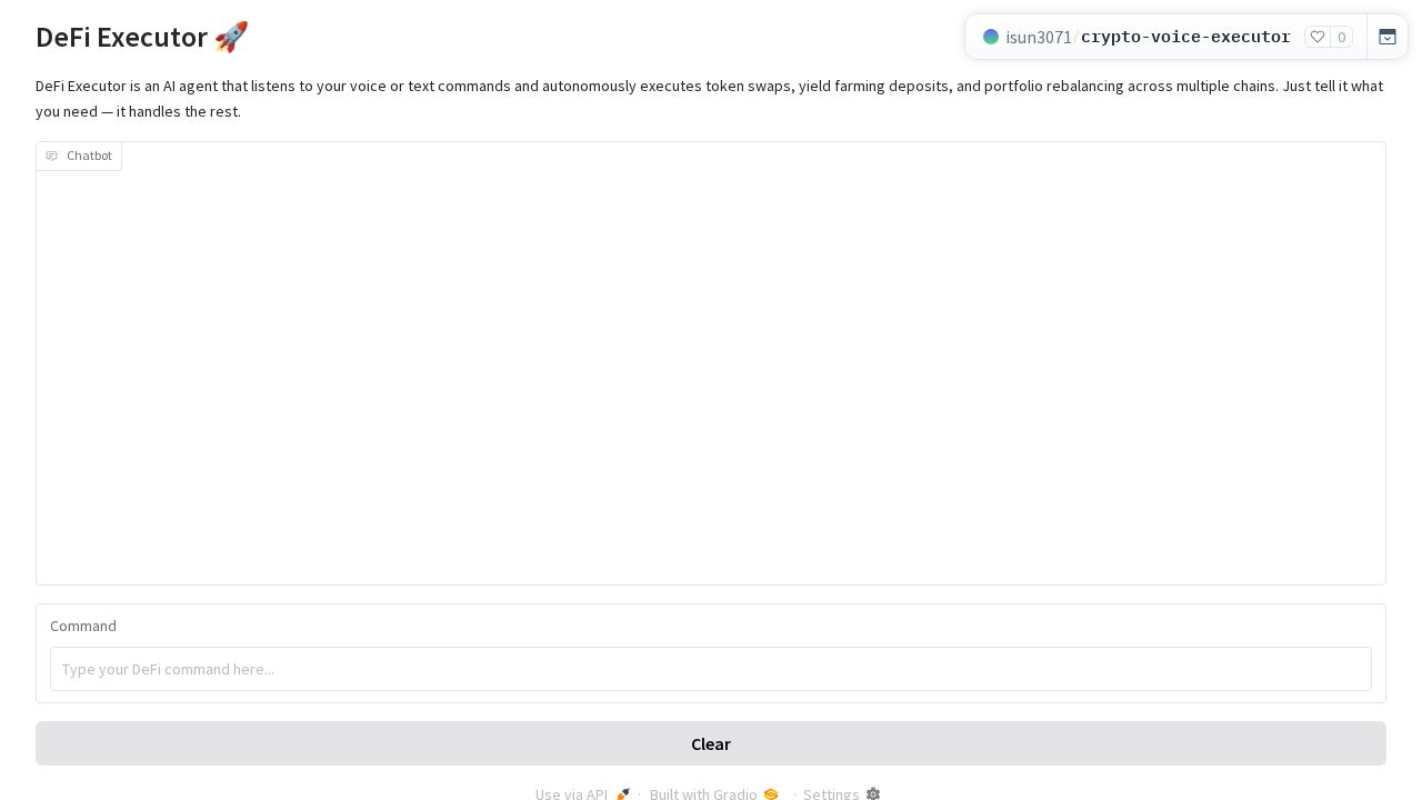 screenshot of crypto-voice-executor