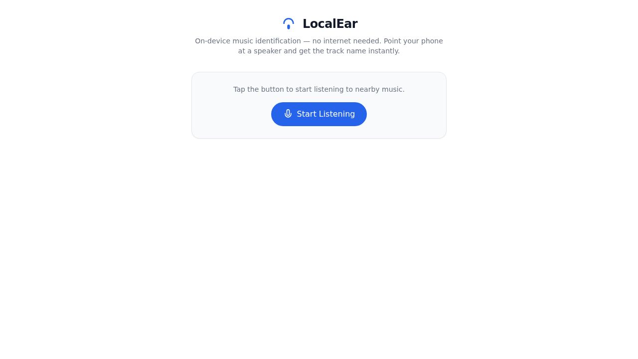 screenshot of local-ear