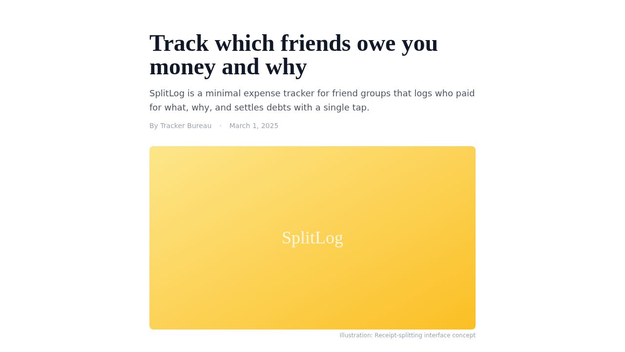 screenshot of split-tracker