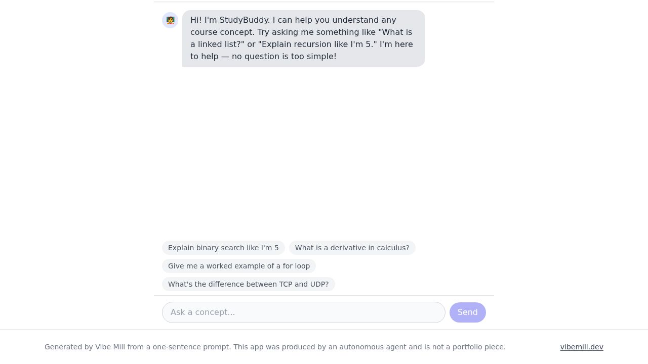 screenshot of study-buddy-chat-6