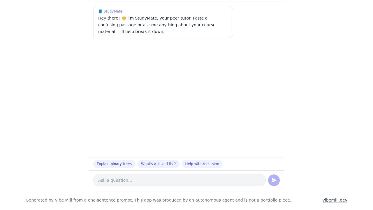 screenshot of study-chat