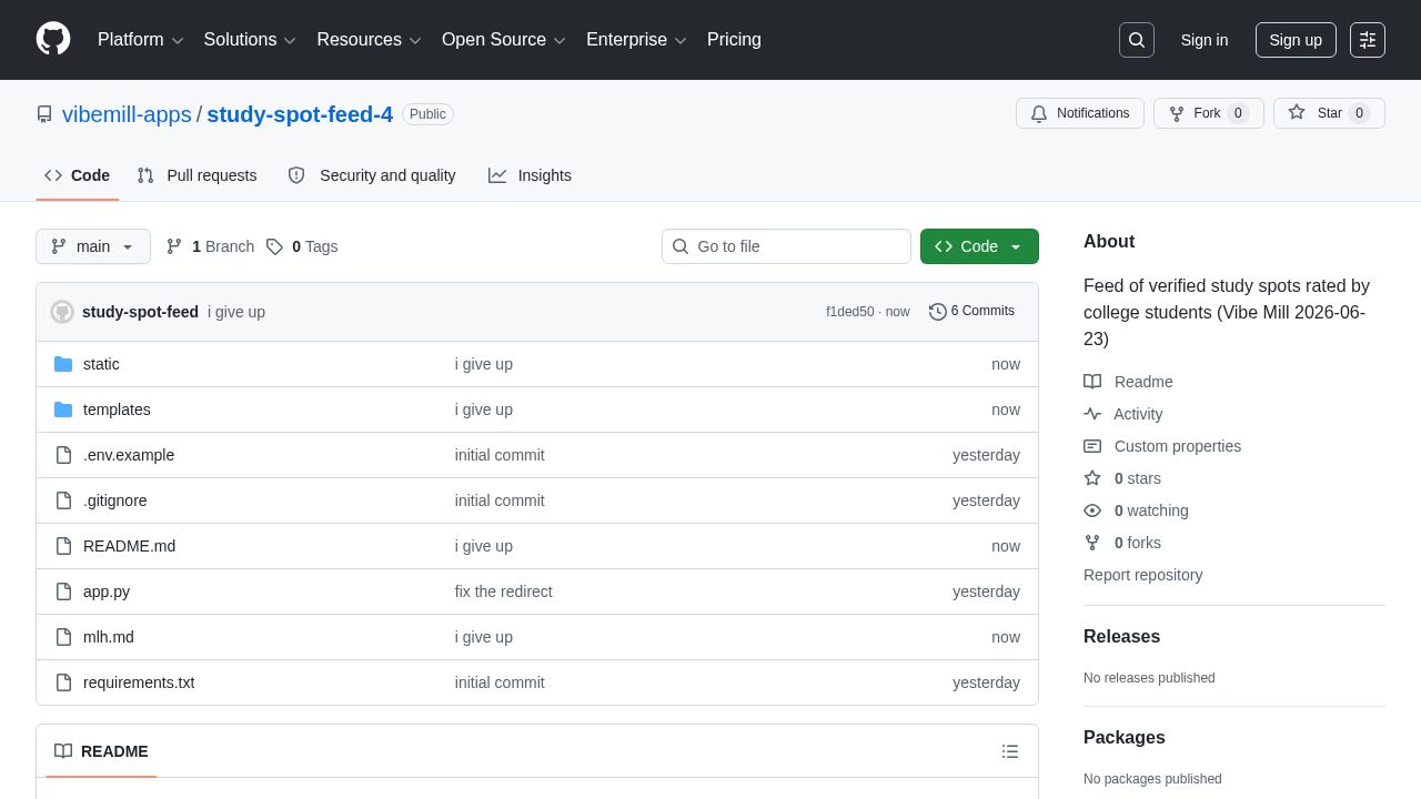 screenshot of study-spot-feed-4